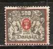 Germany (Danzig) 1923  Staatswappen  500m  (o) Mi.143 - Oblitérés