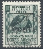 1952 TRIESTE A USATO FORZE ARMATE 10 LIRE - RR10095 - Afgestempeld