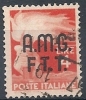 1947-48 TRIESTE A USATO DEMOCRATICA 4 LIRE - RR10096 - Afgestempeld