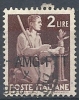 1949-50 TRIESTE A USATO DEMOCRATICA 2 LIRE - RR10096 - Afgestempeld