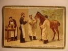 CHROMO CARTE - CHOCOLAT D'AIGUEBELLE - Série PASTEUR LE DR ROUX ELEVE DE PASTEUR DECOUVRE LE REMEDE CONTRE LA DIPHTERIE - Aiguebelle