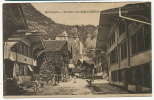 Meiringen Strasse Mit Alpbachfallen Pub Porcelaine Jean Lang Villedieu Indre Judaica - Meiringen