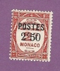 MONACO TIMBRE N° 153 NEUF AVEC CHARNIERE TIMBRE TAXE SURCHARGE - Nuovi