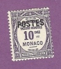 MONACO TIMBRE N° 141 NEUF AVEC CHARNIERE TIMBRE TAXE SURCHARGE - Nuovi