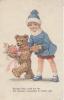 Enfant  Teddy Bear  Illustrateur Artist, Drawn. Old Postcard  Cpa. 1938 - Osos