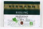- ETIQUETTE RIESLING REBMAN 2010 . - Riesling