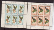 Nieuw Zeeland 1962 Nr 422-423 2 Blokken, Kleonbogen,  Vogels, Birds - Neufs