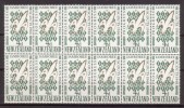 Nieuw Zeeland  1966 Nr 449 Blok Van 12 Jamboree Scouting - Unused Stamps