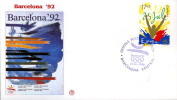 SPAGNA BARCELLONA XXV OLIMPIADE 1992 FDC FILAGRANO #4 - Zomer 1992: Barcelona