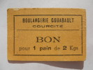 Courcité 53 Boulangerie Gouabault Bon Pour 1 Pain De 2 Kgs - Buoni & Necessità