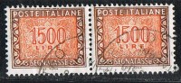 Italia Segnatasse 1984/92 "Stelle"  Coppia   £. 1.500 Usato Sicuro - Impuestos