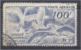AOF 1947 Flight Of The Great Egret - 100f - Blue FU - Used Stamps