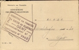 Briefkaart Kantoor Belastingen Gent 1949 - ( 2 Scans ) - Otros & Sin Clasificación