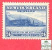 Canada  Newfoundland # 210 Scott /Unisafe - Mint - 24 Cents - Loading Ore, Bell Island - Dated 1932 / île Bell - 1908-1947