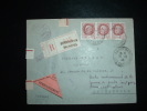 LR CONTRE REMBOURSEMENT TYPE PETAIN 1,50 F X3 OBL. 31-3-44 BORDEAUX LES SALINIERES (33 GIRONDE) - Postal Rates