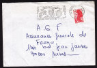 France BAGNOLS Sur CÉZE (Gare) Slogan Cancel Cover 1987 Marianne - Briefe U. Dokumente