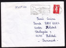 France FAVERNEY (Haute Saone) Slogan Cancel Cover 1994 To Croix Rouge HOLSTED Danemark Marianne Imperf. - Lettres & Documents