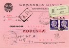 1945 CARTOLINA  RACC  CON ANNULLO MONSELICE PADOVA - Poststempel