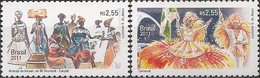 BRAZIL - COMPLETE SET CARNIVAL AND CARYBÉ 2011 - MNH - Karnaval