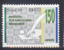 Brasil 1994 YT2191 ** 150 Años Instituto De Abogados. Papel, Tintero, Pluma Y Mano Escribiendo. - Nuevos