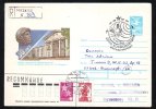 COSMONAUT, GAGARIN, 1989, REGISTRED COVER STATIONERY, ENTIER POSTAL, OBLITERATION CONCORDANTE, RUSSIA - Asien
