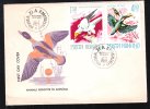 DUCKS, 1977, COVER FDC, ROMANIA - Swans