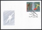 A059 FDC Slowenien Slovenia Slovenie 2006 Mi.No. 574 - 575 Skispringen Snowboard Ski Jumper - Olympic Games Turin Italy - Winter 2006: Turin