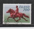 ISLANDE Yvert 539 Oblitéré Cheval équitation - Used Stamps