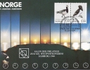 Carte Maximum Norvège, Exposition Philatélique Hamburg 1984,soleil De Minuit,midnight Sun, Oiseaux,ours,19-26-6-1984 - Cartoline Maximum