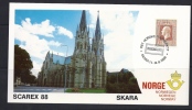 Carte Maximum Norvège, Exposition Philatélique ,skarex 88,skara,11-14-8-1988 - Maximumkaarten