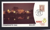 Carte Maximum Norvège, Exposition Philatélique ,frimärkets Dag 88,malmö,8-9-10-1988 - Cartes-maximum (CM)