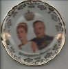 Prinses  Grace Kelly En Prins Rainier Monaco Schaaltje 9 Cm Porcelein Herinnering Souvenir Princesse Price - Obj. 'Souvenir De'