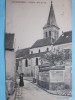 CPA: Villecresne (Val-de-Marne 94) L'église Vue De Côté Une Femme à Chapeau Seul Dans La Rue Pour Paris En 1911 - Villecresnes