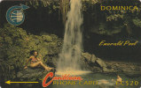 Dominica, DOM- ?, Emerald Pool, No Control, White Strip, 2 Scans. - Dominica