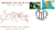 Greek Commemorative Cover- "H Mesogeios Panta Kai Simera -Ydra 22.5.1982" Postmark - Maschinenstempel (Werbestempel)