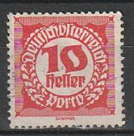 Austria 1920 Scott J76 Sello º Cifras Numeros Porto Postage Due Michel P76 Yvert T76 Stamps Timbre Autriche Briefmarke - Nuevos