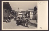 Germany PPC Mittenwald Attelage D' Oxe Attelage De Chaval Horse & Ox Carriage Echt Real Photo Véritable - Mittenwald