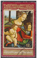 Burundi 1972 Scott C165 Sello º Navidad Christmas Noel Madonna & Child De Sebastiano Mainardi 18F Burundi Stamps Timbre - Ungebraucht