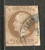 Germany (Hannover) 1861  3Gr. (o) Mi.19 - Hanovre