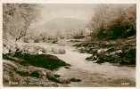 Wales : Mar12 588 : Llandovery  -  River Towy  -  Semi-modern Postcard - Carmarthenshire