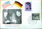 1963 GERMANY CARD FOR VISIT OF JOHN F. KENNEDY BERLIN CANCELATION FLAGS - Kennedy (John F.)