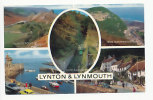 Royaume-Uni. Angleterre. Devon. Lynton & Lynmouth. Quatre Vues - Lynmouth & Lynton