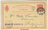 Danmark - Entier Postal De Kjobenhavn Vers Verviers (station) Du 16/04/99 , Voir Scan - Postal Stationery