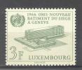 (3343) LUXEMBOURG, 1966 (Inauguration Of WHO Headquarters). Mi # 724. MNH** Stamp - Unused Stamps
