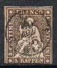 Schweiz, 1854 Strubeli 5 Rp. Gestempelt (a280702) - Used Stamps