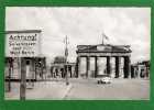 Berlin Brandenburger Tor Cpsm  Année 1957  Animation   Fourgon - Brandenburger Tor