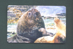 FALKLAND ISLANDS  -  Chip Phonecard/Sea Lions As Scan - Falklandeilanden