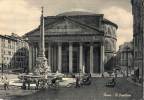 1954 ROMA IL PANTHEON FG V SEE 3 SCAN ANIMATA AUTOMOBILI CALESSE CAVALLO - Pantheon