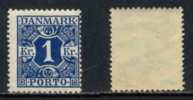 DANEMARK - PORTO / 1921-1927 TIMBRE TAXE # 16 **/* / COTE 80/160.00 EUROS (ref T1196) - Strafport