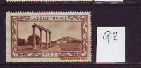 FRANCE. TIMBRE. CINDERELLA. VIGNETTE. BELLE FRANCE. PARIS........RIEZ - Tourism (Labels)